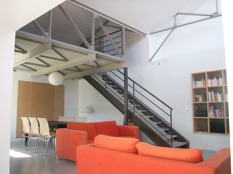 Aménagement ancienne usine en loft - Architecte Claude Veyret Lyon - Loft 190 m²