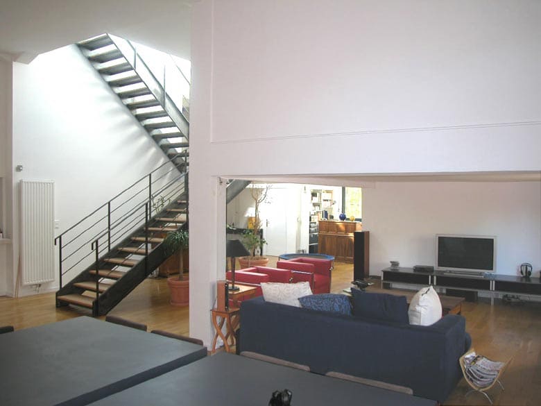 Aménagement local industriel en loft - Architecte Claude Veyret Lyon - Loft 240 m²