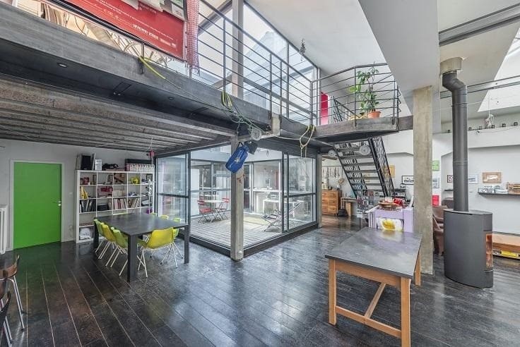 Aménagement ancienne usine en loft - Architecte Claude Veyret Lyon - Loft 240 m²