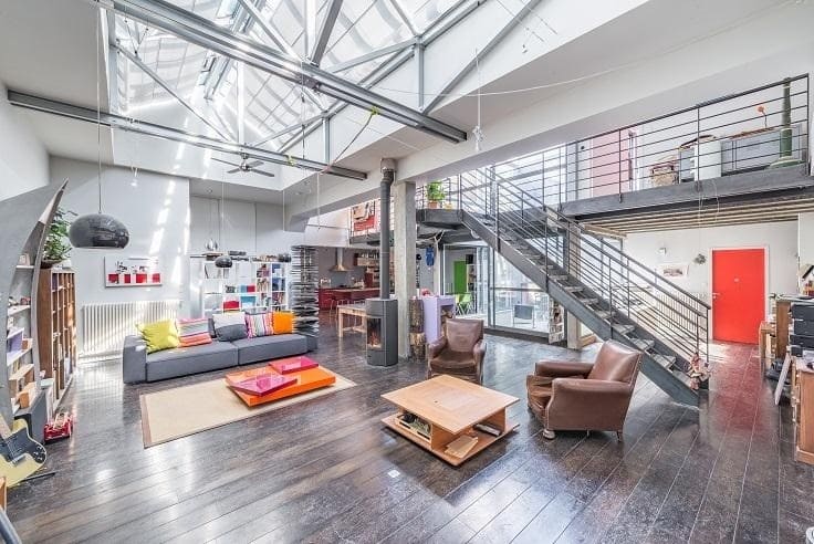 Aménagement ancienne usine en loft - Architecte Claude Veyret Lyon - Loft 240 m²