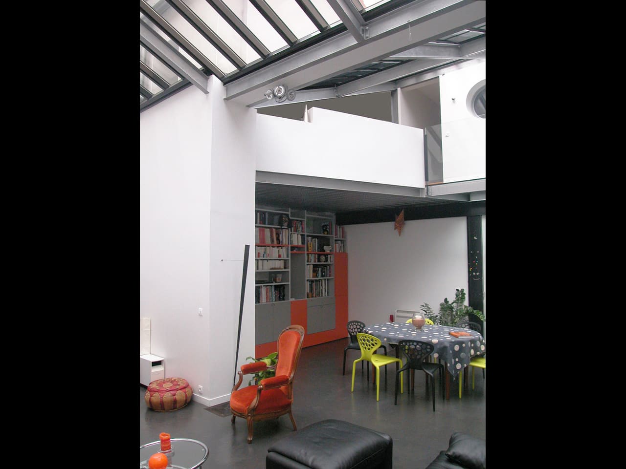 Aménagement ancien local professionnel en loft - Architecte Claude Veyret Lyon - Loft 300 m²
