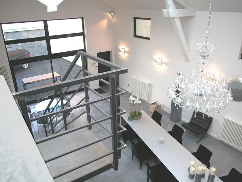 Aménagement ancienne menuiserie en loft - Architecte Claude Veyret Lyon - Loft 350 m²