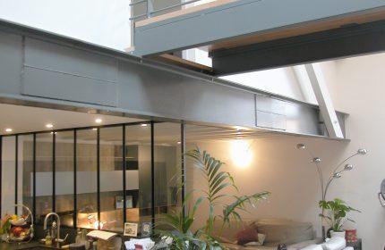 Aménagement ancienne salle de gym en loft - Architecte Claude Veyret Lyon - Loft 230 m²