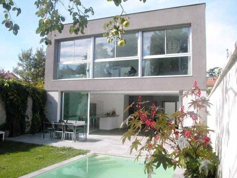 Maison contemporaine 140 m² - Architecte Claude Veyret Lyon