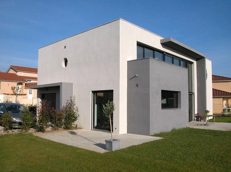 Maison contemporaine de 195 m² - Architecte Claude Veyret Lyon