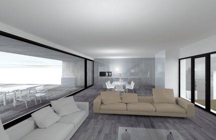 Maison contemporaine 207 m² - Architecte Claude Veyret Lyon