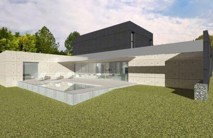 Projet maison contemporaine de 218 m² - Architecte Claude Veyret Lyon