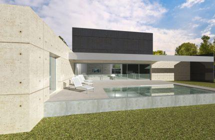 Projet maison contemporaine de 218 m² - Architecte Claude Veyret Lyon