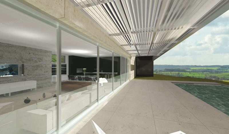 Projet maison contemporaine de 218 m² - Architecte Claude Veyret Lyon