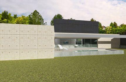 Projet maison contemporaine de 218 m² - Architecte Claude Veyret Lyon