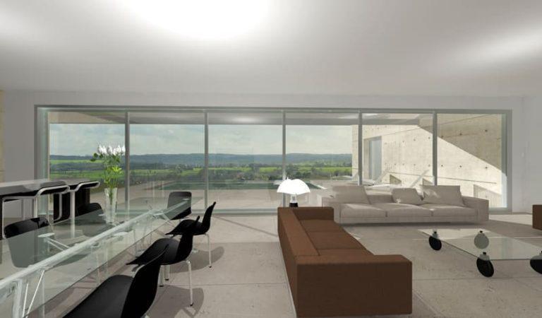 Projet maison contemporaine de 218 m² - Architecte Claude Veyret Lyon