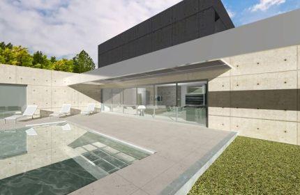 Projet maison contemporaine de 218 m² - Architecte Claude Veyret Lyon