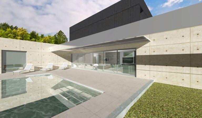 Projet maison contemporaine de 218 m² - Architecte Claude Veyret Lyon