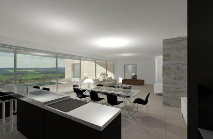 Projet maison contemporaine de 218 m² - Architecte Claude Veyret Lyon