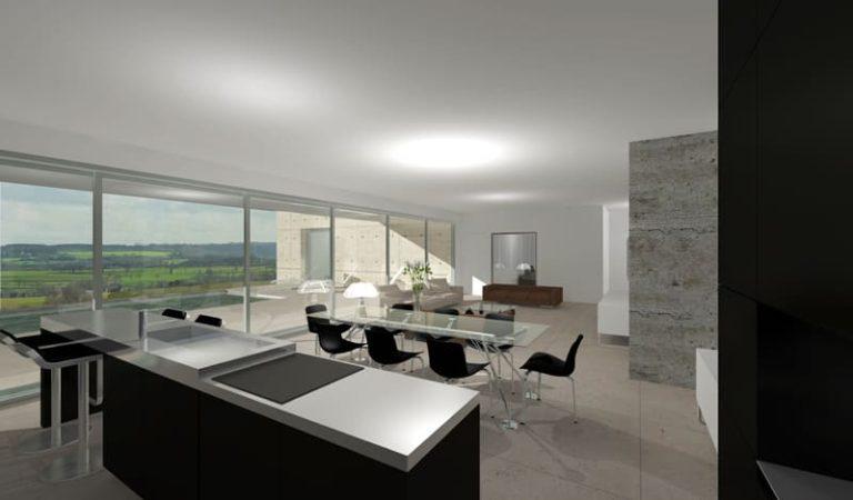 Projet maison contemporaine de 218 m² - Architecte Claude Veyret Lyon