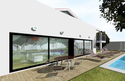 Architecte Extension Rénovation contemporaine maison 180m² - Architecte Claude Veyret Lyon