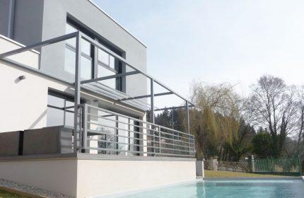 Maison contemporaine avec piscine - Maison d'architecte Lyon 125 m²