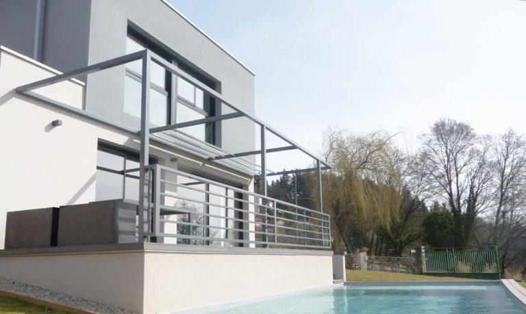 Maison contemporaine avec piscine - Maison d'architecte Lyon 125 m²