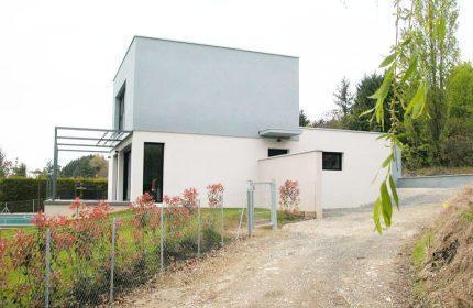 Maison contemporaine avec piscine - Maison d'architecte Lyon 125 m²