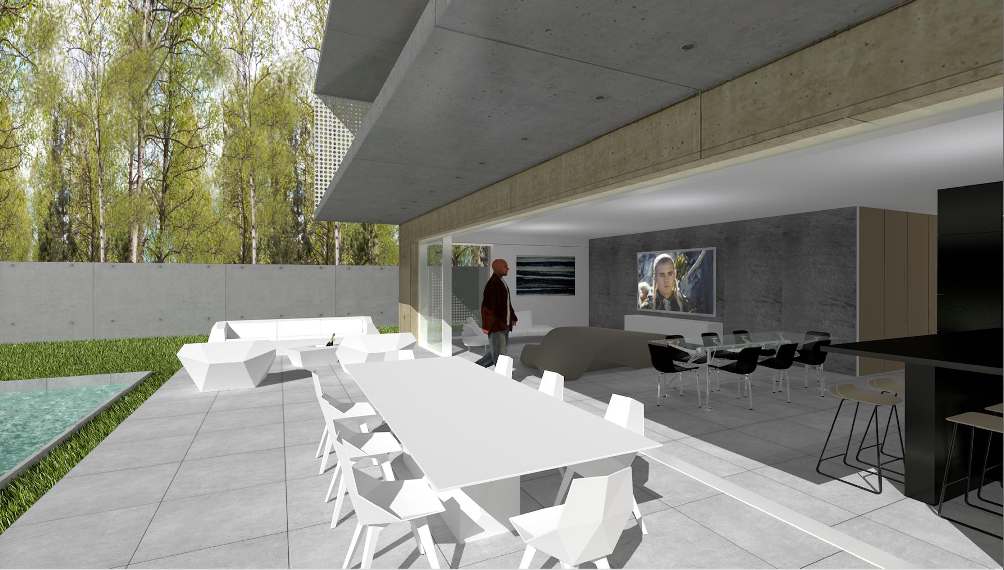 Deux maisons contemporaines dans un parc près de Bourg-en-Bresse - Extérieur